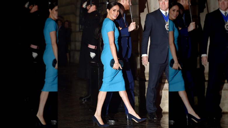 Meghan Markle och prins Harry vid den årliga Endeavour Fund Awards på Mansion House i London i mars 2020