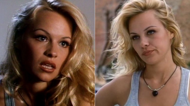 (L) Pamela Anderson in 