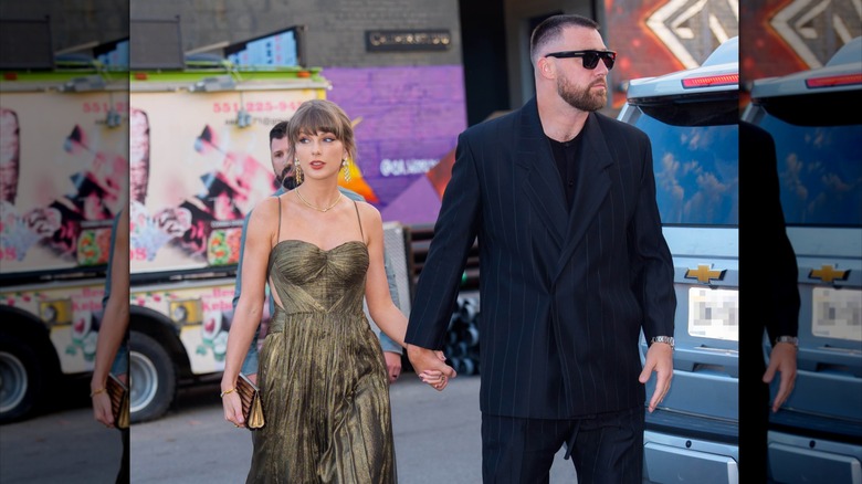 Taylor Swift och Travis Kelce ses den 16 maj 2026 i New York City.
