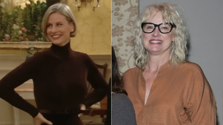 Delad bild av Lauren Lane på The Nanny och med skådespelarna i The Nanny under en återförening 2019