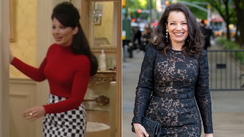 Delad bild av Fran Drescher som Fran Fine och Drescher på vårgalan i New York City Ballet 2026