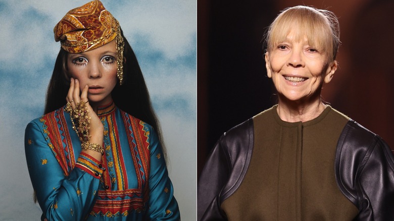 Penelope Tree på 60-talet (L) och Penelope Tree 2026 (R)