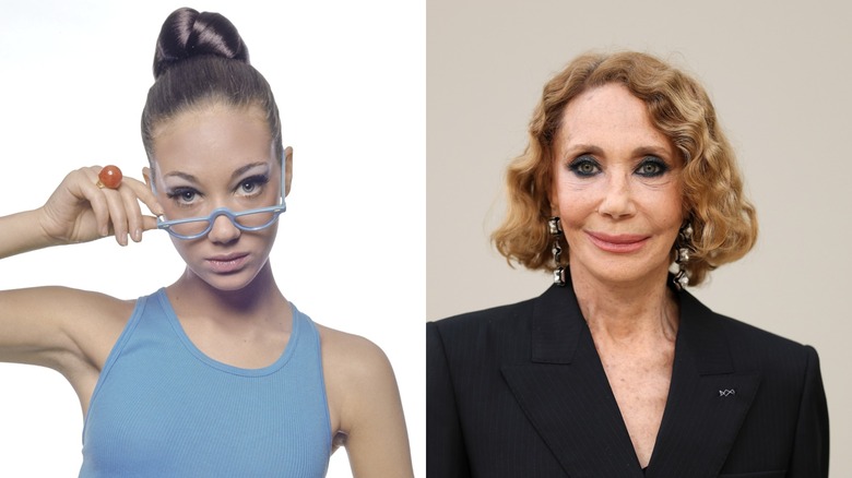 Marisa Berenson på 60-talet (L) & Marisa Berenson 2026 (R)