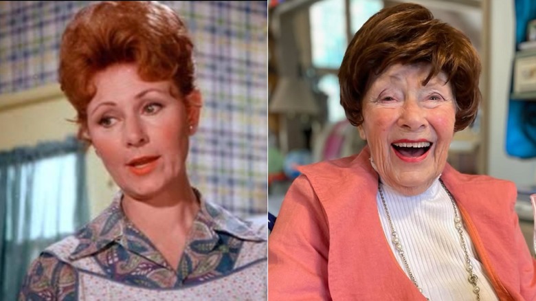 Foton sida vid sida av Happy Days-skådespelaren Marion Ross