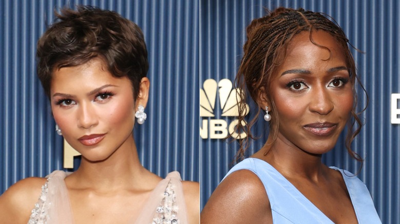 Zendaya och Ayo Edibiri bär pärlörhängen på Emmys 2026