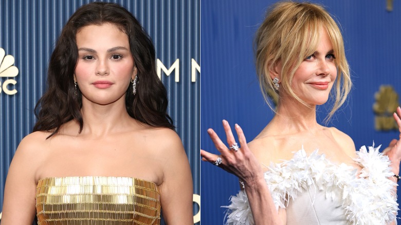 Selena Gomez och Nicole Kidman i diamantörhängen vid 2026 års Emmy
