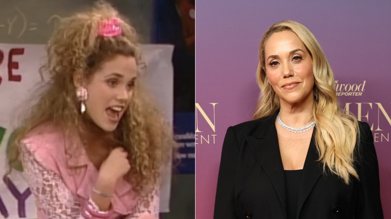Elizabeth Berkley med lockigt hår och lösa vågor