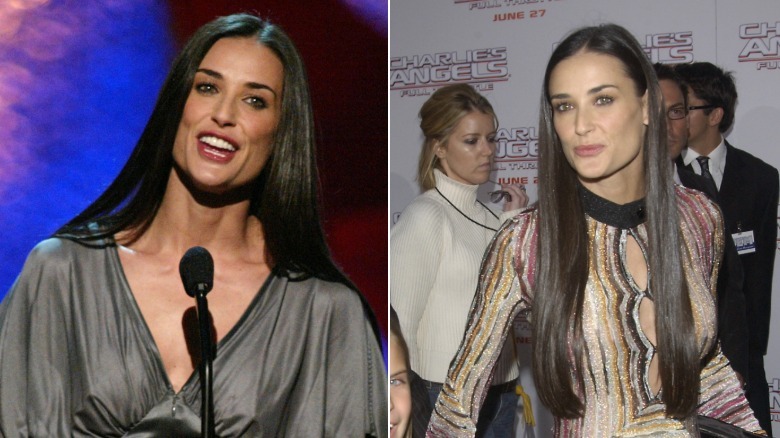Demi Moore vid MTV Movie Awards i Los Angeles i maj 2003 / Demi Moore under "Charlie's Angels: Full Throttle" premiär i Hollywood i juni 2003