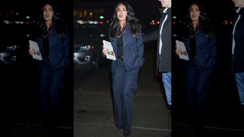 Salma Hayek på Atelier Jolie i NoHo i New York i maj 2025