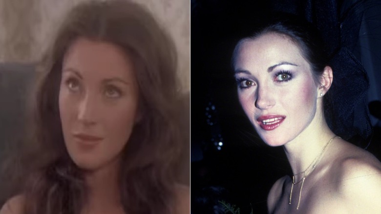 Jane Seymour som Cathy i East of Eden 1981 (L) & Jane Seymour 1981 i New York City (R)