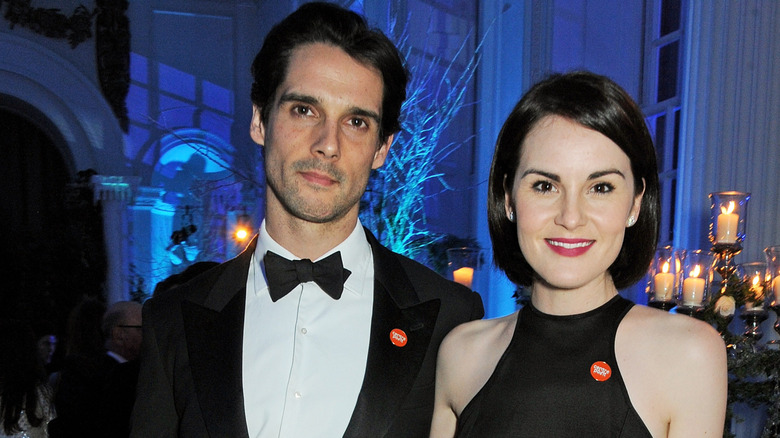 John Dineen och Michelle Dockery på en gala 2013.