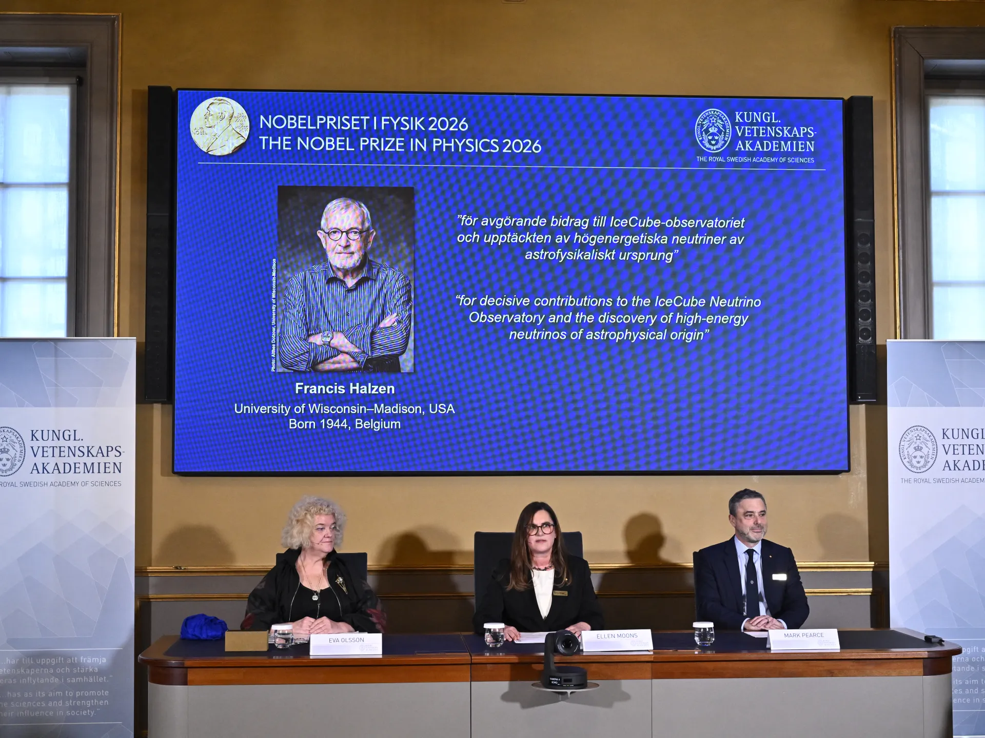 Francis Halzen vinner Nobelpriset i fysik för arbetet med "spökpartiklar"