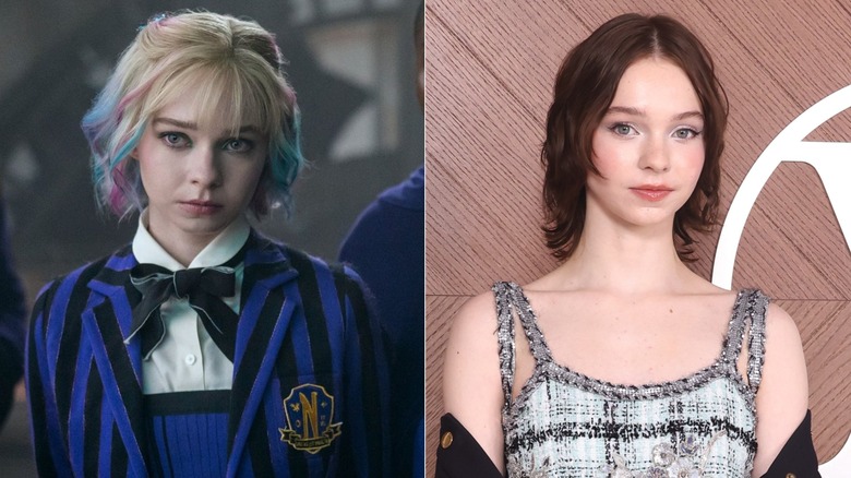 (L) Emma Myers som Enid Sinclair i Netflix-serien 