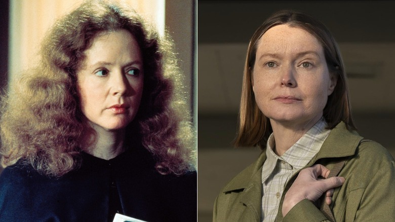 Till vänster: Piper Laurie i filmen från 1976 