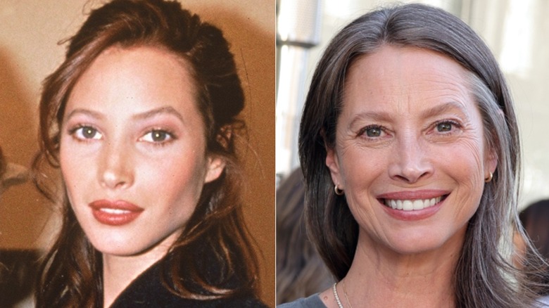 Christy Turlington när hon rökte under 1990-talet och decennier senare som icke-rökare