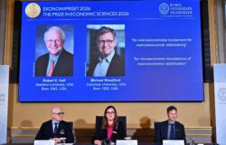Nobelpriset i ekonomi tilldelas Robert Hall och Michael ⁠Woodford