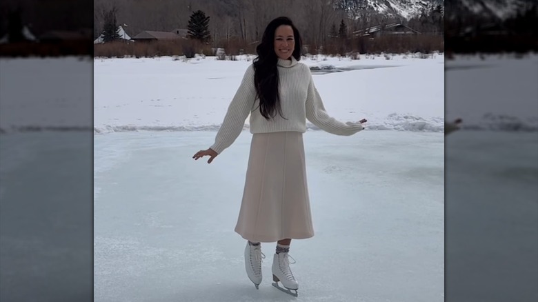 Joanna Gaines på skridskor