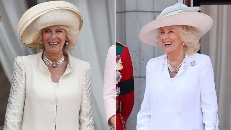 Drottning Camilla i tråkiga kläder på Trooping the Color 2013 och 2025