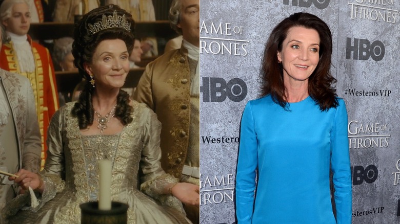 Till vänster: Michelle Fairley som prinsessan Augusta i 