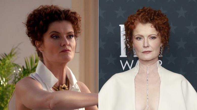 Rebecca Wisocky med en lockig updo