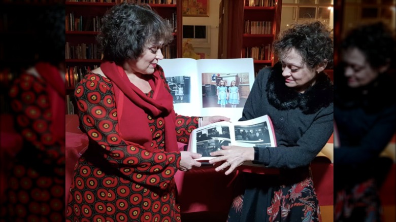 Louise och Lisa Burns vid lanseringen av boken "Stanley Kubricks The Shining" i december 2022
