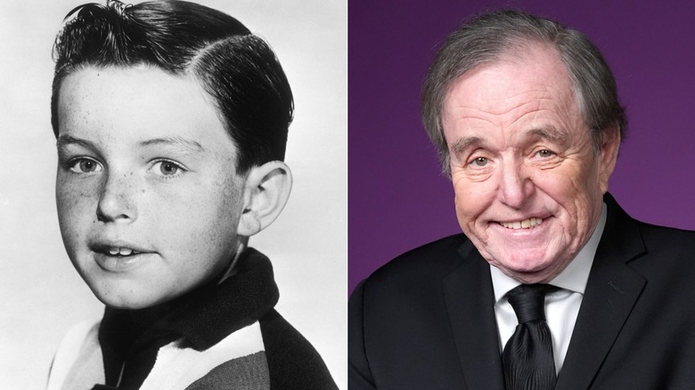 Ett foto sida vid sida som visar Jerry Mathers genom åren