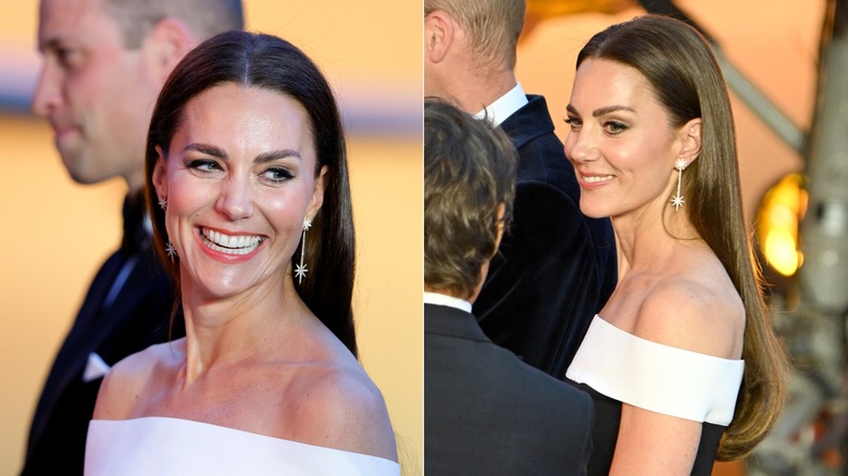 Kate Middleton med rakt hår på 